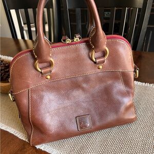 Dooney & Bourke Style Brown Leather Satchel